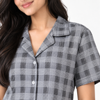 Grey check pyjama set