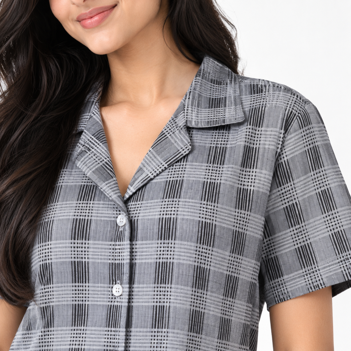 Grey check pyjama set
